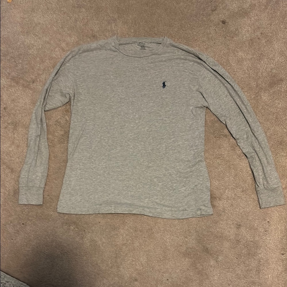 Polo by Ralph Lauren Gray Long Sleeve Tee